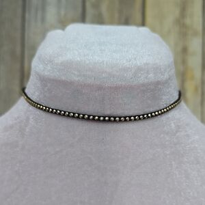 Elegant Black and Gold Choker Necklace